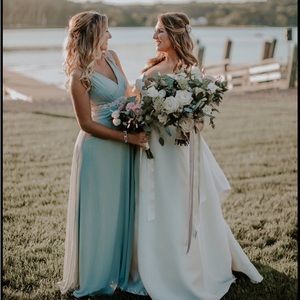 BHLDN (Anthropologie) Seafoam Green Size Small Bridesmaid Dress